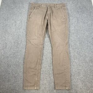 G-Star Raw Pants Mens 36x34‎ (Fits 36x31) Gray Skinny Chino Designer Stretch